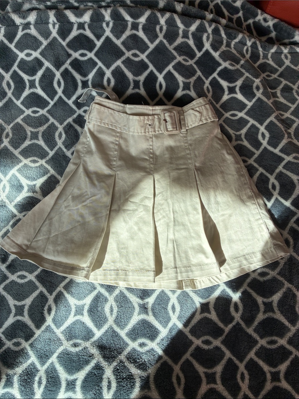 Vintage - The Children's Place Khaki Pleated Skirt with Belt